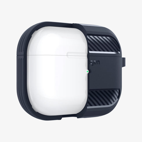 ACS05482 - Apple AirPods Pro 2 Case Rugged Armor in matte black showing the front
